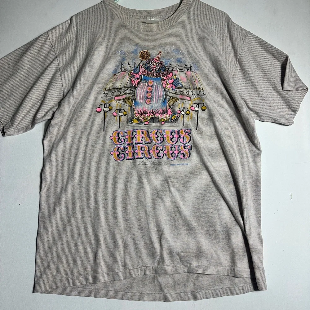 Vintage Circus Circus Las Vegas Graphic Tee Classic Clown single Stitch